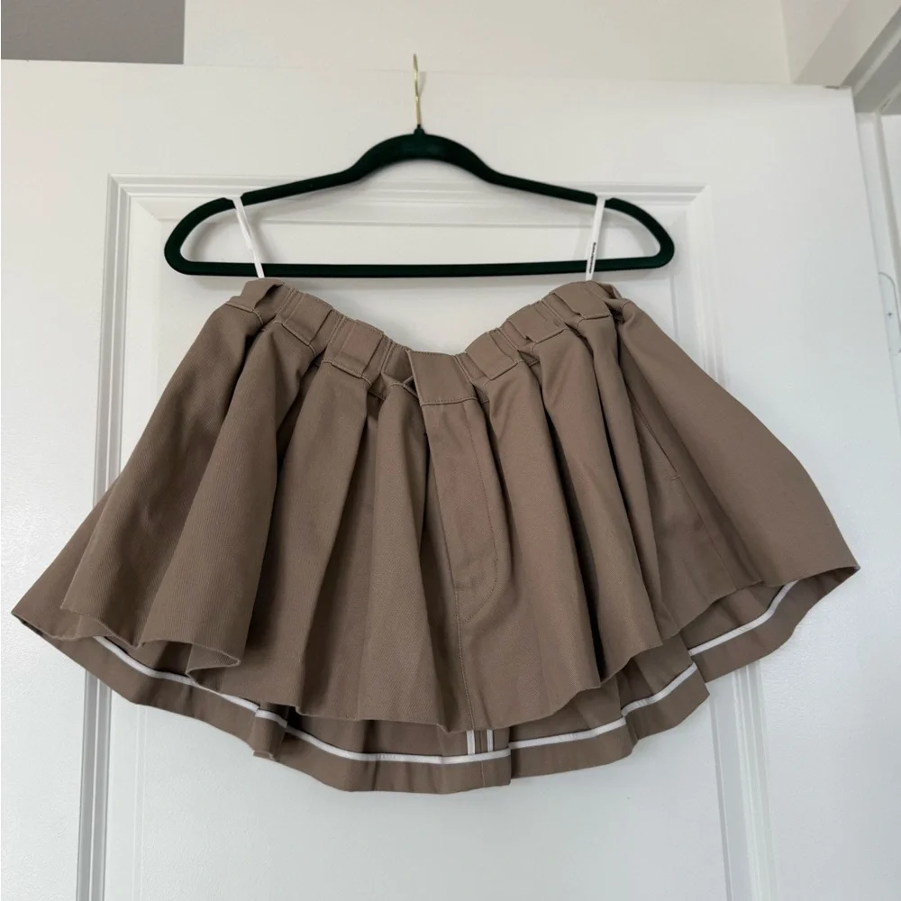 NWT ALEXANDER WANG Box-pleated Mini Skirt in Cotton-blend $595 2